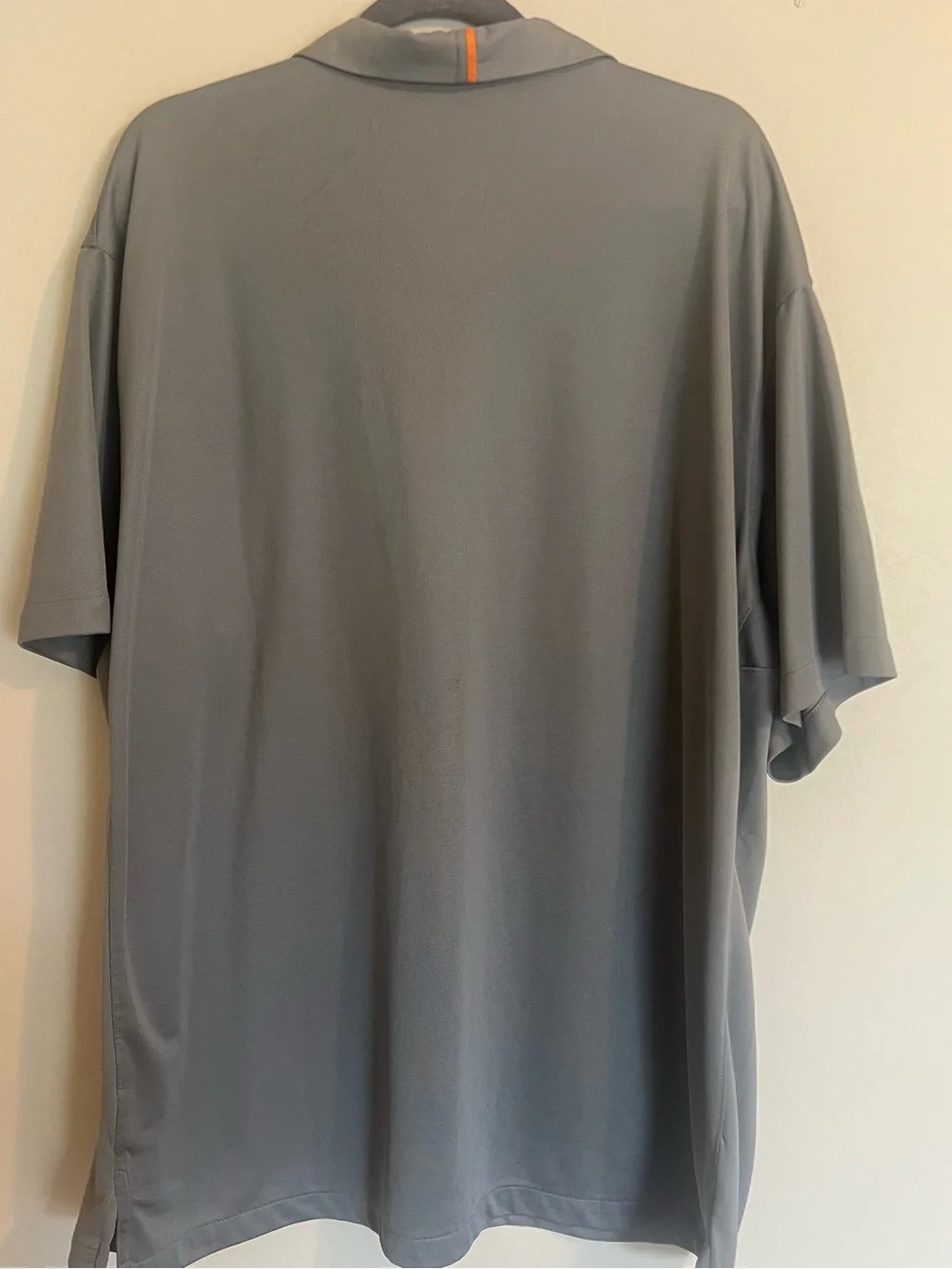 Nike Men’s Gray Dri-FIT Polo with Orange University Tennessee Logo